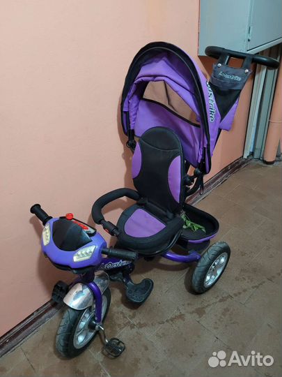 Детский трехколесный велосипед колеса на резине