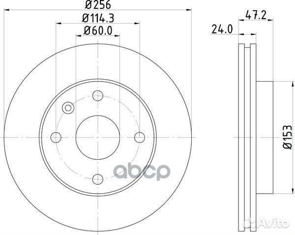 Диск тормозной перед chevrolet lacetti Salo