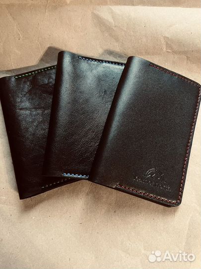 Обложка для автодокументов натуральная кожа