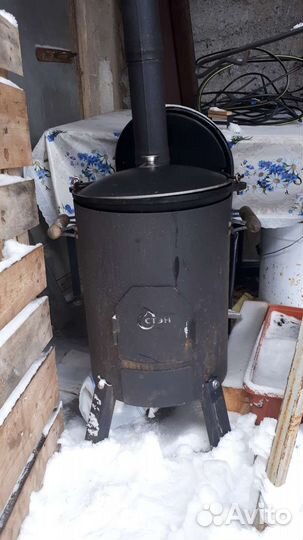 Печь с казаном
