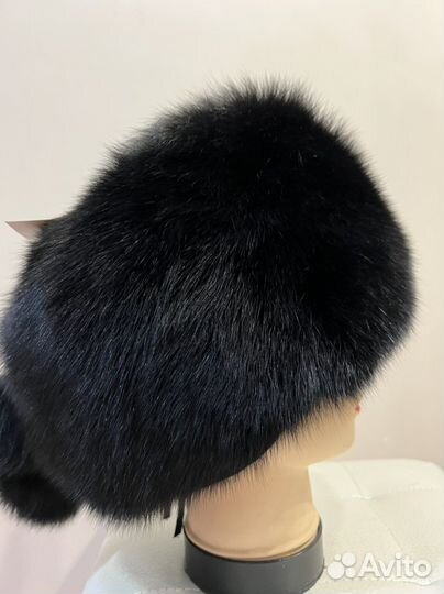 Шапка зимняя из меха песца новая