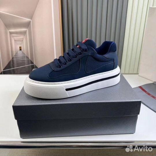 Кеды Prada цвет синий