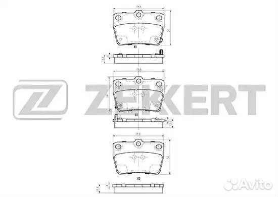 Колодки тормозные задние toyota RAV4 (A20) 00-05