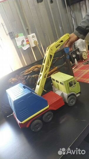 Машинка камаз железный кран 65 см СССР