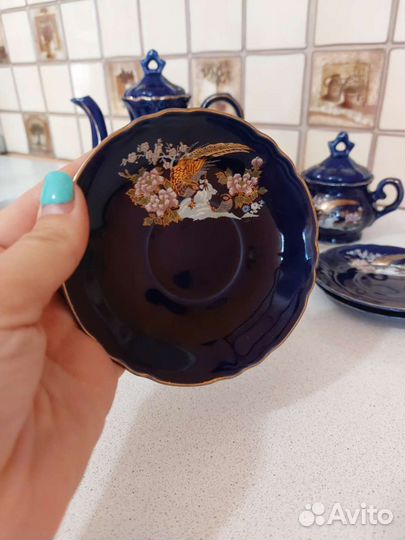 Сервиз кобальт Жар птица гдр