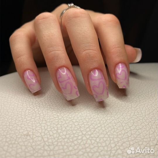 Наращивание ногтей/покрытие гелем/шеллак