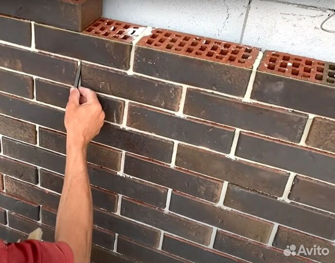 Кирпич облицовочный фасад Шоколад с завода от 10м3