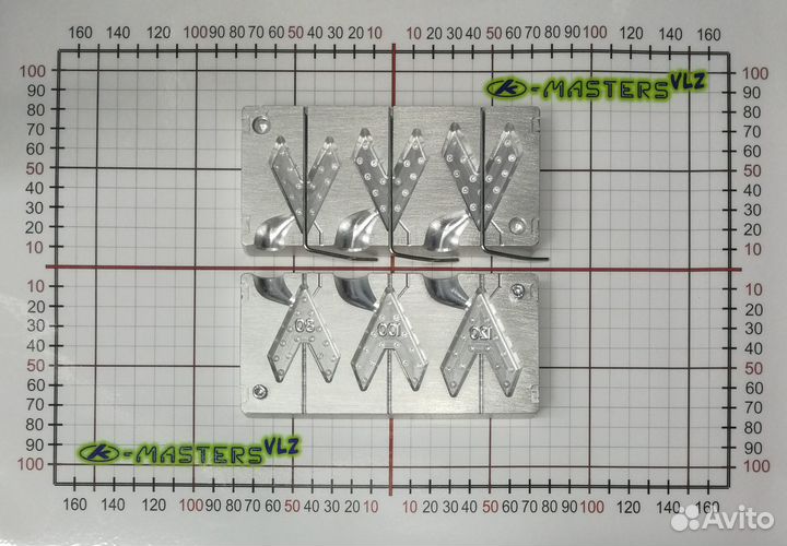 Форма для литья рыболовных грузил