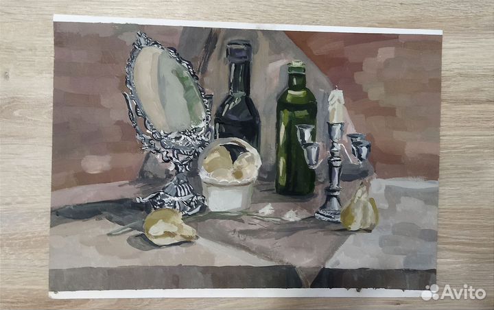 Натюрморт гуашью