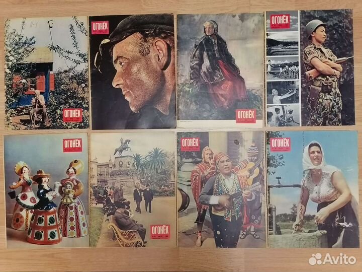 Журналы Огонёк 1958, 1963-1965, 1972