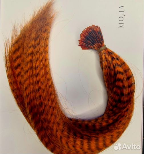 Цветные пряди (натуральный волос и термоволокно)