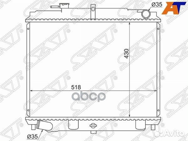 Радиатор Nissan Atlas F 92-07 ns000f234wd Sat