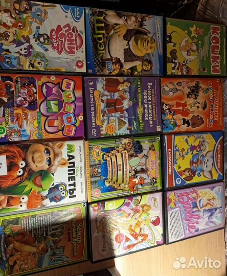 Dvd диски мультфильмы и фильмы, мр3 музыка