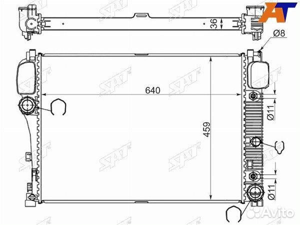 Радиатор mercedes CL-class, mercedes CL-class W216