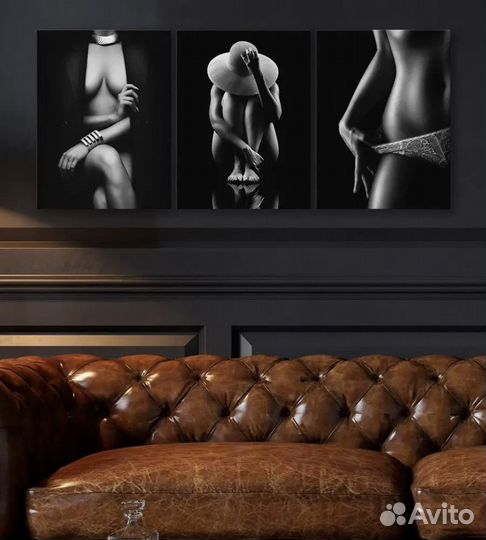 Набор из 3 новых картин на холсте