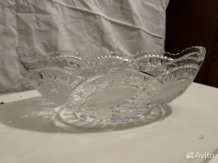 Ваза для фруктов, стопки хрусталь