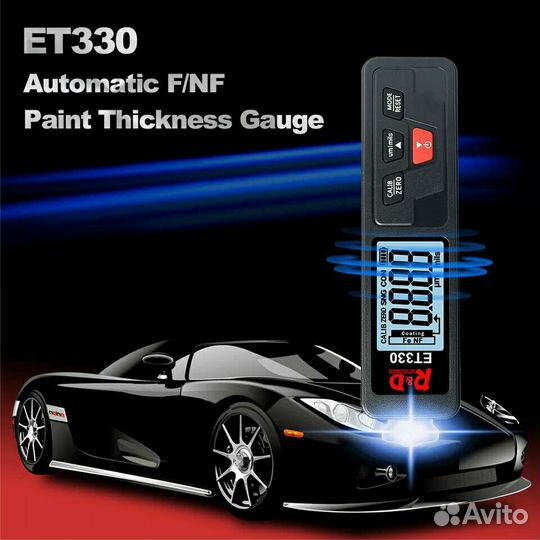 Толщиномер краски лкп R&D ET 330 +Zn