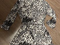 Леопардовая рубашка женская 44