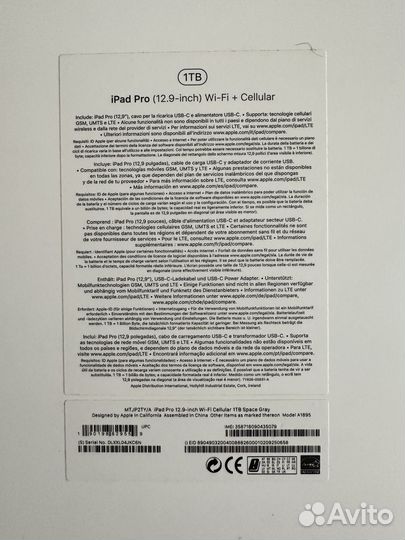 iPad pro 12.9 1TB