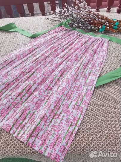 Винтажный Фартук Передник Хлопок