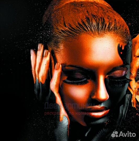 Алмазная мозаика 30x30 Золотая леди