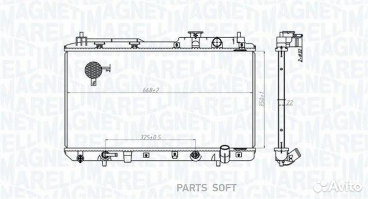 Magneti marelli 350213178200 Радиатор