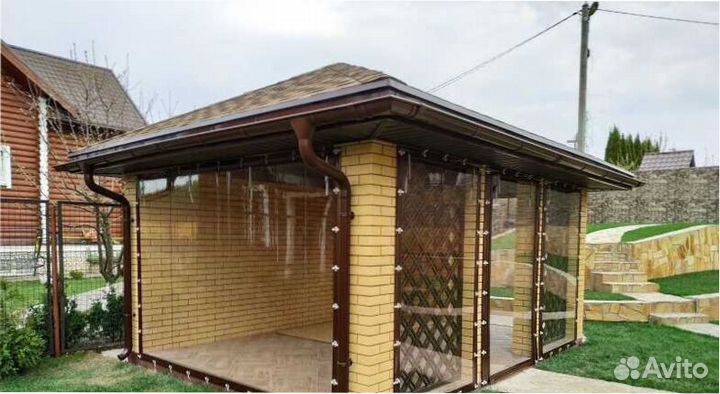 Мягкие окна для террас и беседок / не лопаются