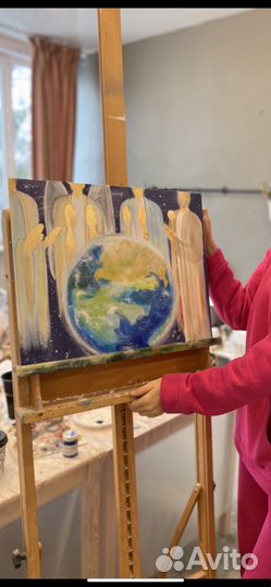 Картина акрилом на холсте