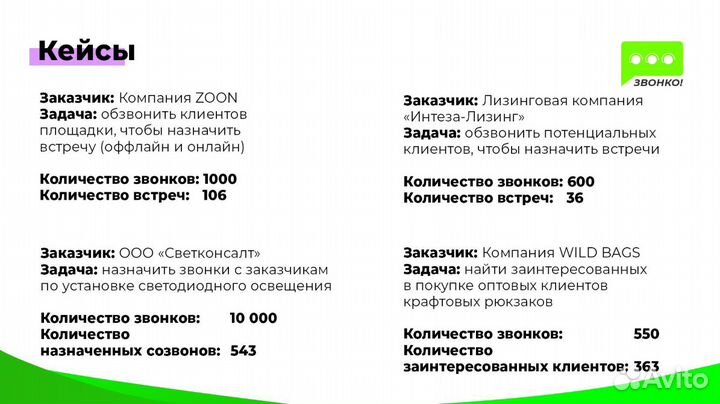 Колл центр удаленно / Холодный обзвон по базе