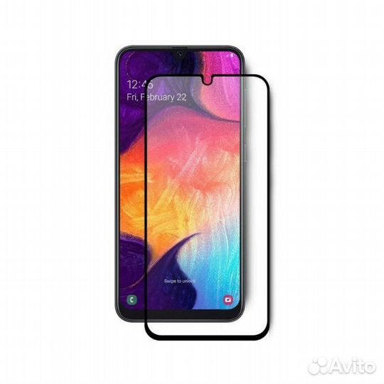 Защитное стекло 9d для Samsung Galaxy A40, A01 Sm