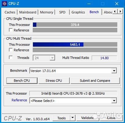 Cpu Intel Xeon 2678v3