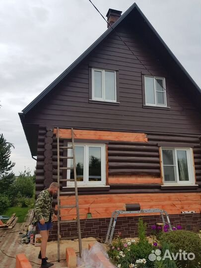 Замена бруса