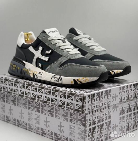 Кроссовки Premiata серые