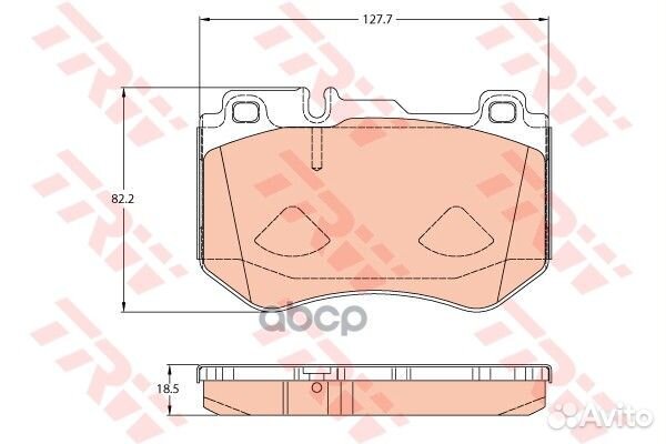 Колодки передние P31 (W205)* A0084201720 GDB207