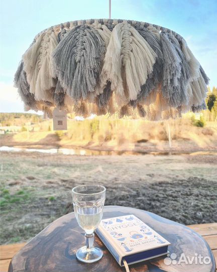 Абажур макраме сканди