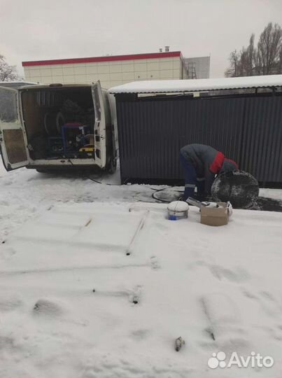 Прочистка канализации, гидродинамическая