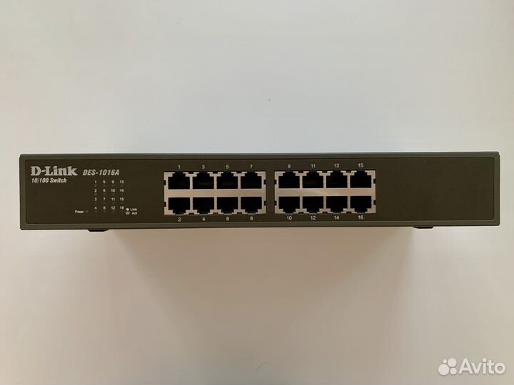 Коммутатор (switch) D-link DES-1016A