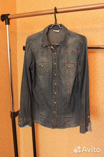 Рубашка джинсовая