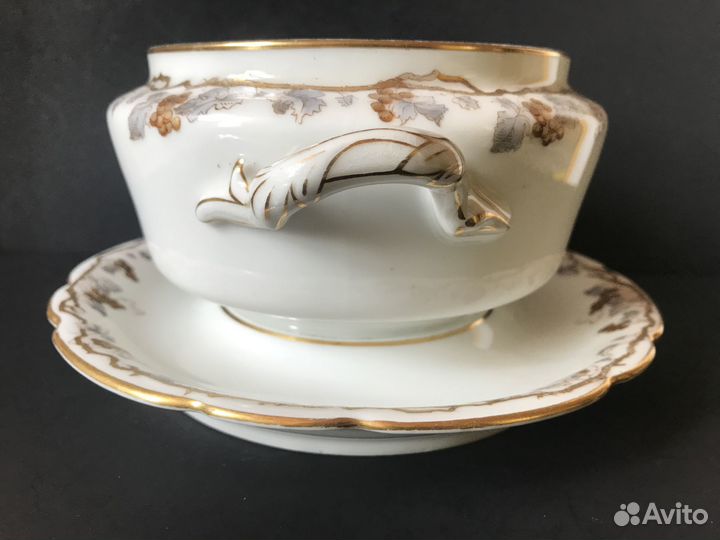 Антикварный соусник. Братья Корниловы. Кашпо