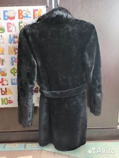Шуба мутон и нутрия 50