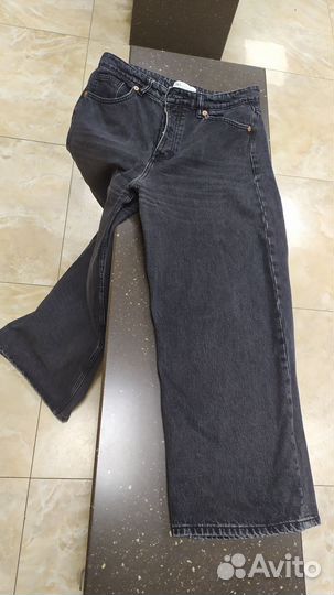 Джинсы zara широкие 32