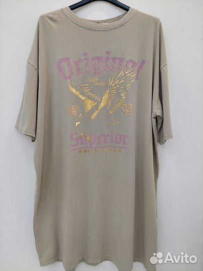 Футболка удлинённая оверсайз