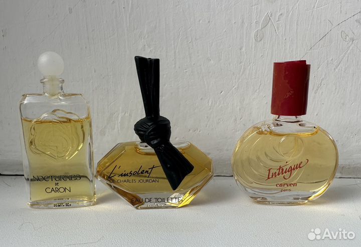 Набор миниатюр винтаж 7 шт Worth Carven Caron