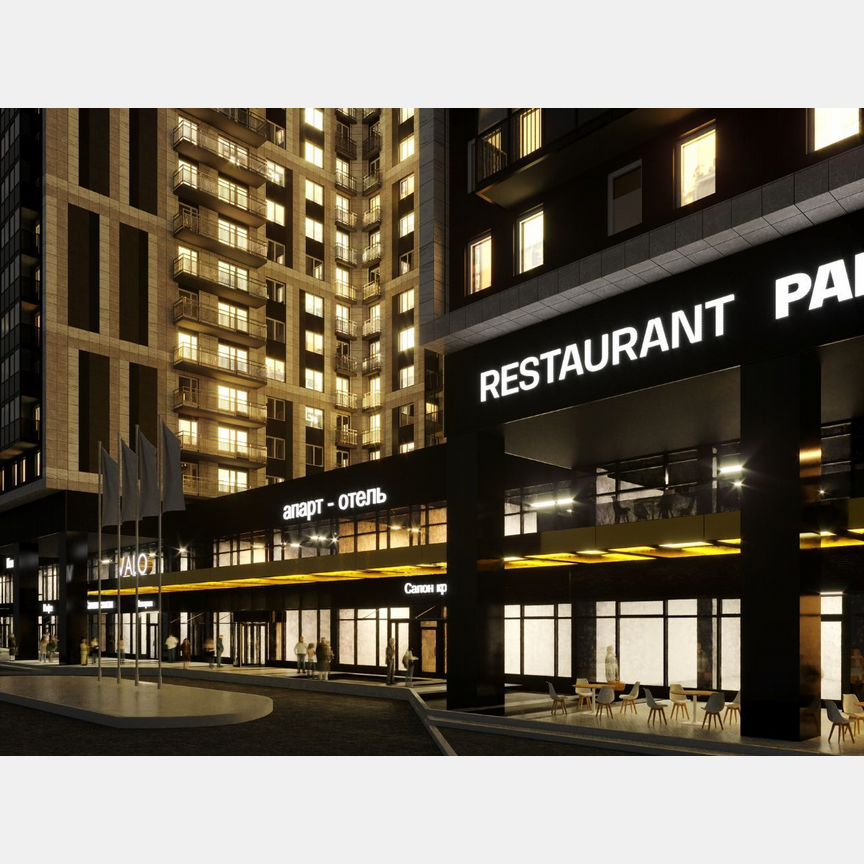 Апартаменты-студия, 41 м², 4/18 эт.