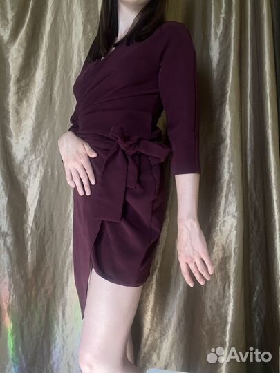 Платье с запахом вечернее