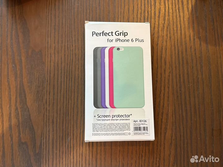 Новый чехол на iPhone 6 plus мятный + пленка