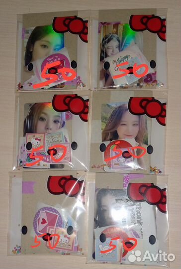 Кпоп бокс карточки