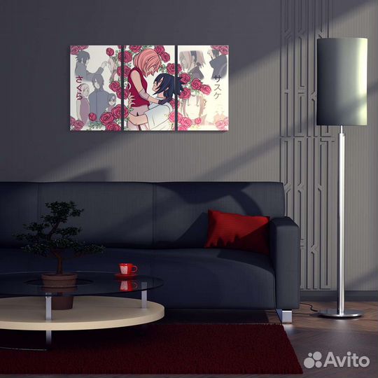 Модульная картина, аниме Наруто