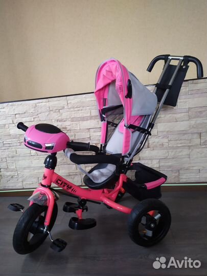 Велосипед коляска с ручкой
