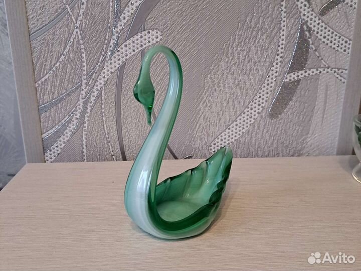 Конфетница Лебедь СССР